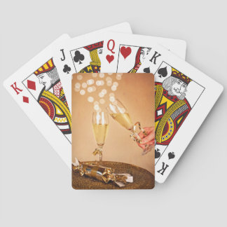 Cartes de jeu de réveillon de la Saint Sylvestre