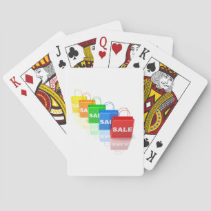 Cartes de jeu de sacs à provisions de vente