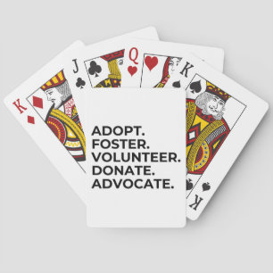 Cartes de jeu de sauvetage animal