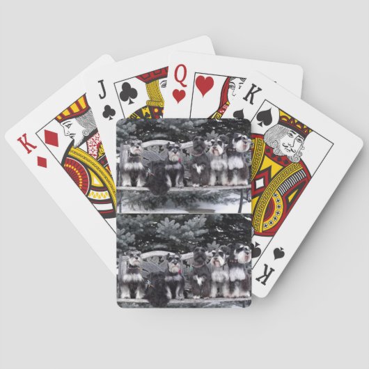 Cartes de jeu de Schnauzer (dos)
