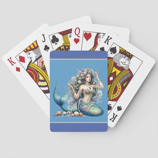 Cartes de jeu de sirène (dos)