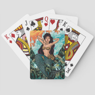 Cartes de jeu de sirène