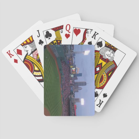cartes de jeu de stade de base-ball (dos)