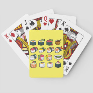 Cartes de jeu de sushi