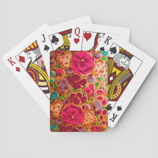 Cartes de jeu de texture indiennes (dos)