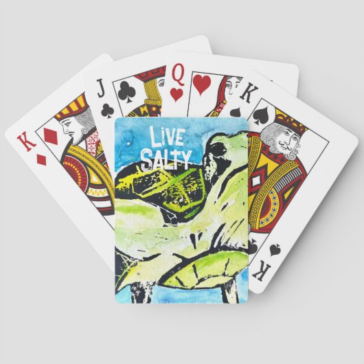 Cartes de jeu de tortues (dos)
