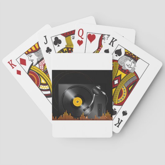 Cartes de jeu de Tourne-disque (dos)