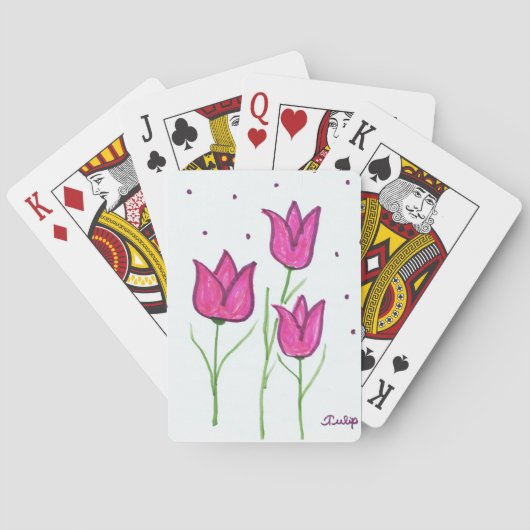 Cartes de jeu de tulipe (dos)