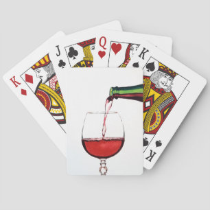 Cartes De Jeu De Vin Rouge