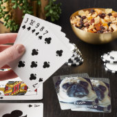 Cartes de jeu de "visage de tisonnier" de yogi (In Situ)