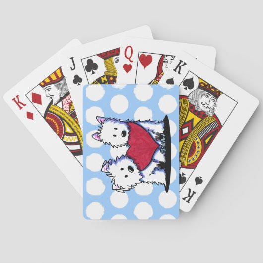Cartes De Jeu De Westies Coeur (dos)