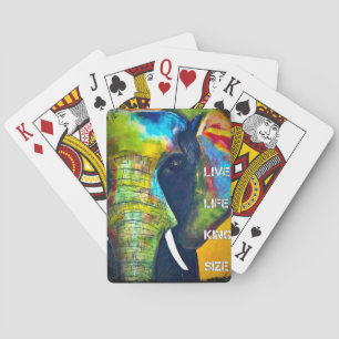 Cartes de jeu d'éléphant