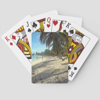 Cartes de jeu des Caraïbes de plage tropicale