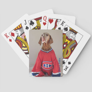 Cartes de jeu d'hockey de Canadiens de Vizlsa