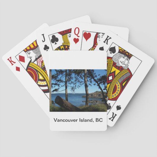 Cartes de jeu d'île de Vancouver (dos)
