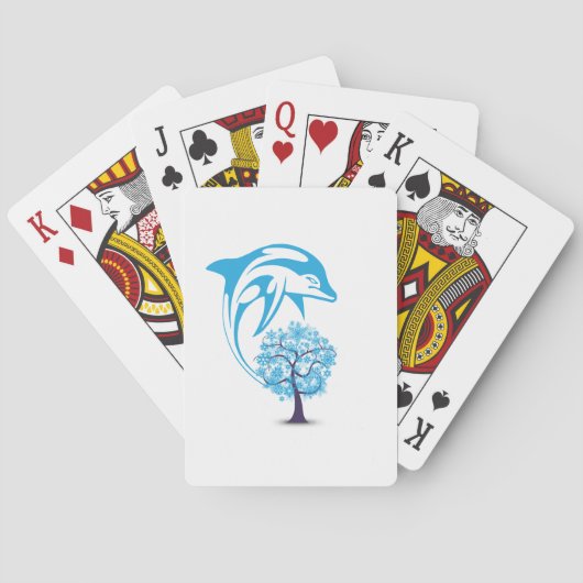 Cartes de jeu Dolphin Abstraites (dos)