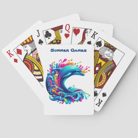 Cartes de Jeu Dolphin-Classic Colorées (dos)
