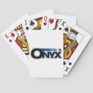 Cartes de jeu d'onyx de club