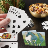 Cartes de jeu du cheval blanc (In Situ)