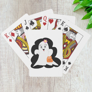 Cartes De Jeu Du Fantôme D'Halloween Cute
