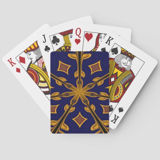 Cartes de jeu du Roi de flocon d'or (dos)