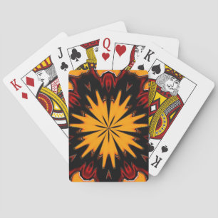 Cartes de jeu du Roi orange de plaisir