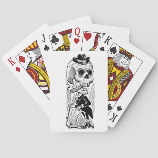 Cartes de jeu élégantes de Calavera (dos)