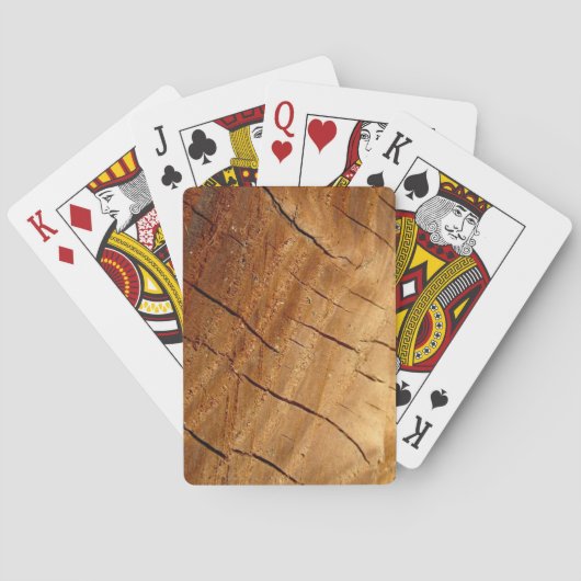 Cartes de jeu en bois (dos)