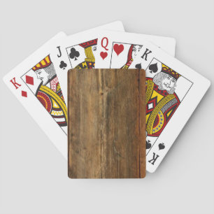 Cartes de jeu en bois