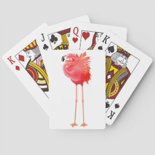 Cartes de jeu en Flamant rose rose des Caraïbes