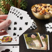 Cartes de jeu en or de Klimt "femme" (In Situ)