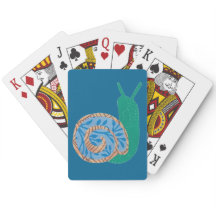 Cartes de jeu en spirale d'escargot