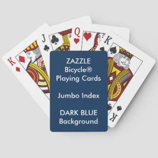 Cartes de jeu enormes faites sur commande BLEUES