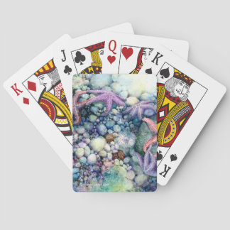 Cartes de jeu - étoile de mer tidepool aquarelle