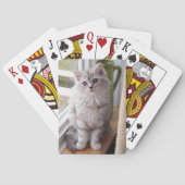 Cartes de jeu faites sur commande de chaton de (dos)