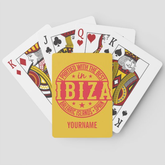 Cartes de jeu faites sur commande de monogramme (dos)