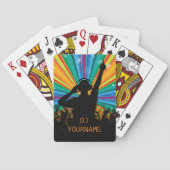 Cartes de jeu faites sur commande des textes du DJ (dos)