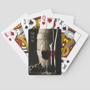 Cartes de jeu faites sur commande du monogramme de