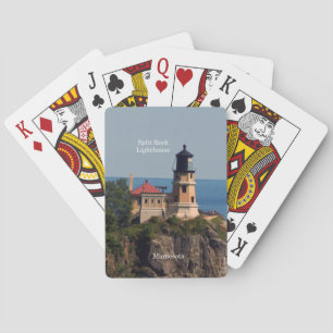 Cartes de jeu fendues de phare de roche