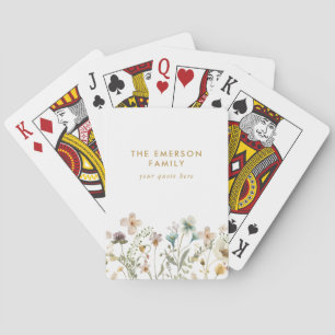 Cartes de Jeu Floral Classique