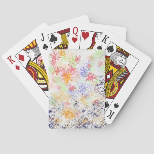 Cartes de jeu Floral cool (dos)