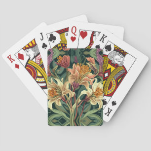 Cartes de jeu florales