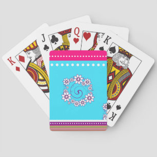 Cartes de Jeu Florales Colorées