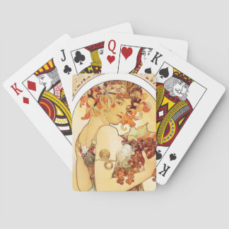 Cartes de jeu "Fruit" d'Alphonse Mucha