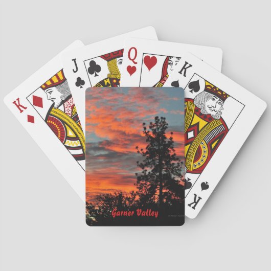 Cartes de jeu Garner Valley (dos)