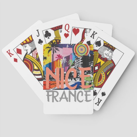 Cartes de jeu gentilles de la France (dos)