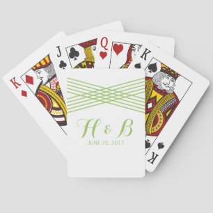Cartes de jeu Green Modern Deco