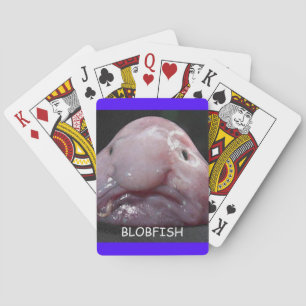 Cartes de jeu laides drôles de poissons de