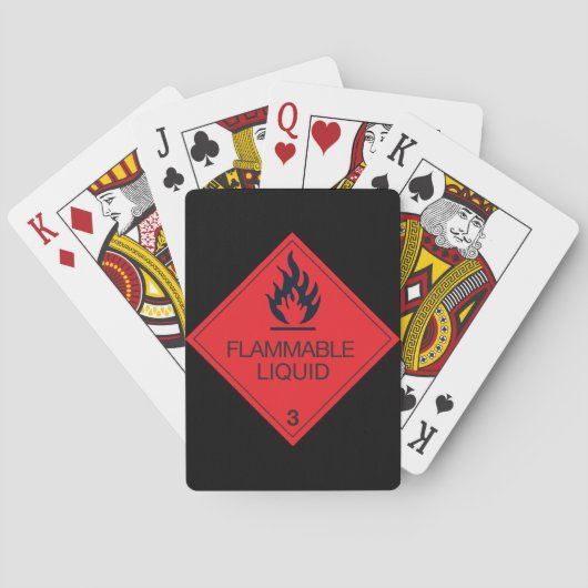 Cartes de jeu liquides inflammables (dos)