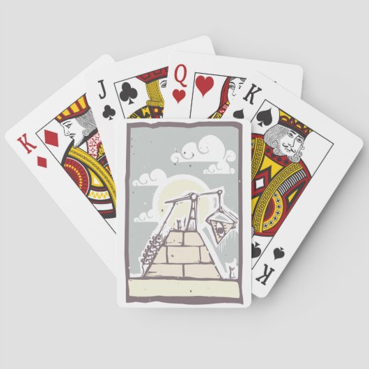 Cartes de jeu maçonniques de pyramide (dos)